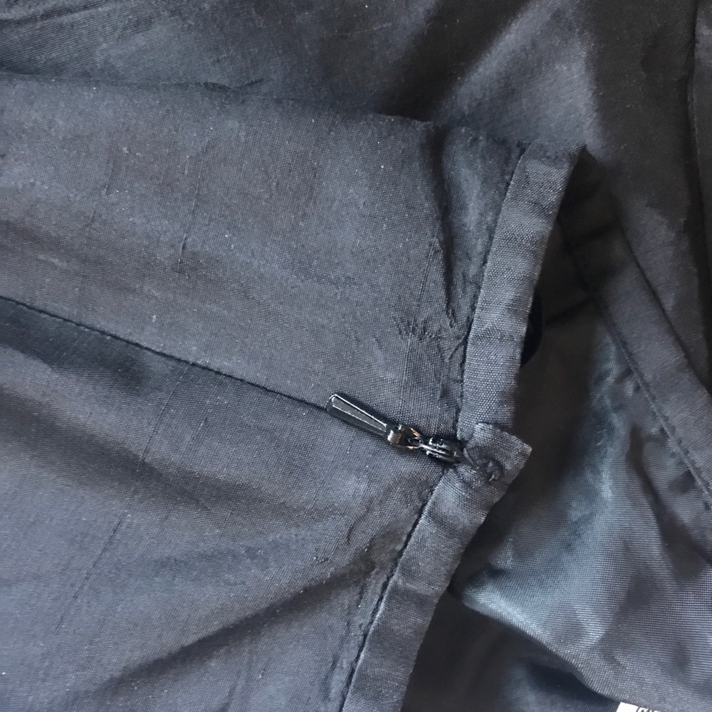 Vintage 90s pure silk black high waisted capris - Picture 5 of 7